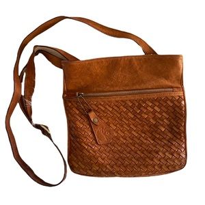 Leather Crossbody Bag Anonimo Florentino Italian Leather